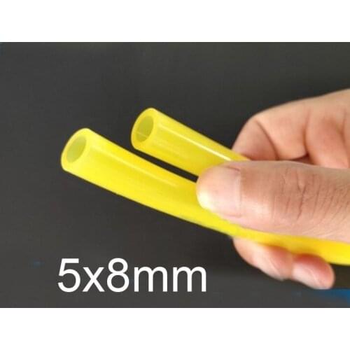 5x8mm 5mm id 8mm od yellow silicone tube flexible pipe Silicon Hose silica gel tube High temperature hose food grade