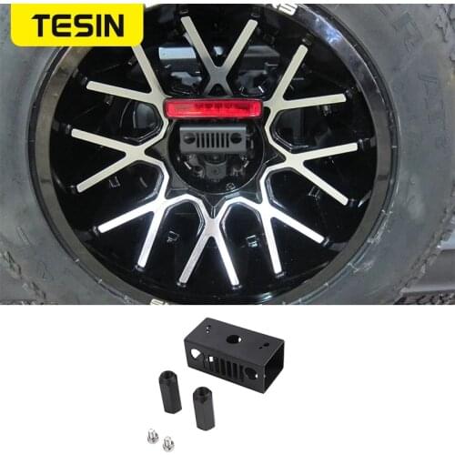 TESIN Lamp Hoods ABS Car High Brake Light Bracket Advanced Configuration For Jeep Wrangler JL 2018+ Car Styling Accessories