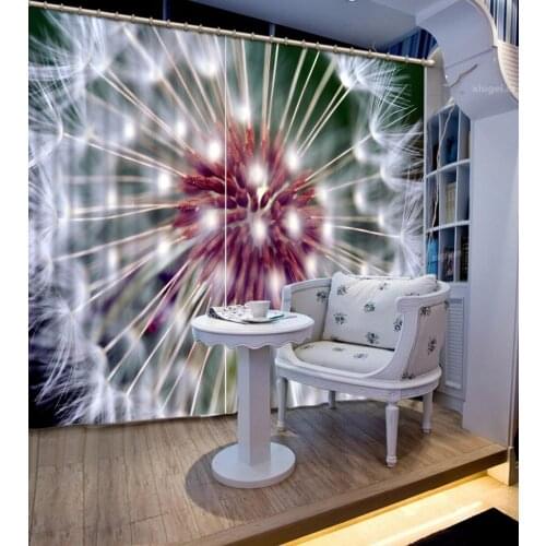 Beautiful dandelion Curtains Blackout Modern Curtains For Living Room Bedroom Window Kitchen Curtain