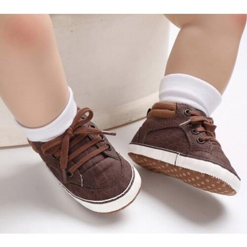 Baby Shoes Classic Sports Sneakers Newborn Baby Boys First Walkers Shoes Infant Toddler Soft Sole Anti-slip Baby Boy Shoes