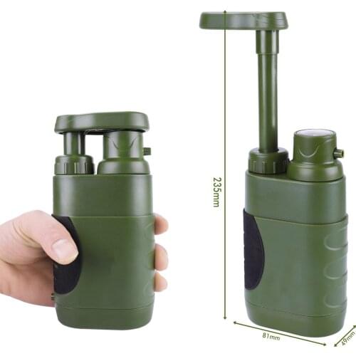 Outdoor Survival Water Filter Straw Gravity Purifier Filtration Travel