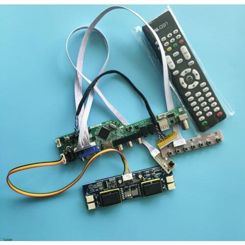 Kit for LTM170EU-L25 LVDS 4 lamps DVI VGA DIY M.NT68676 17" Monitor Screen Controller board 1280X1024 30pin Driver HDMI