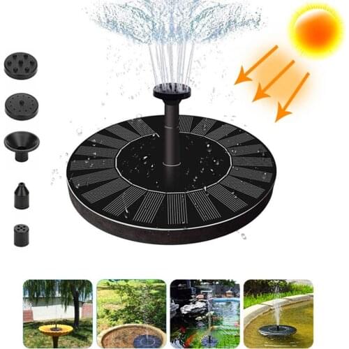 Solar Fountain Watering Kit Power Solar Pump Pool Pond Outdoor Submersible Waterfall Floating Solar Panel Water Fountain Garden