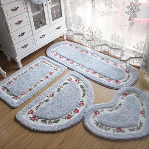 Floor Carpets All Shapes 5 Colors Non slip Bath Mats Rug Carpets for Bathroom Toilet Living Room Bedroom Kitchen Floor Mat Rugs