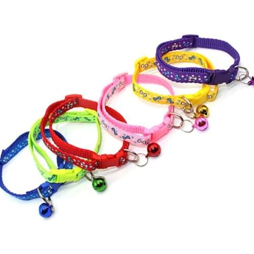 Delicate Safety Casual Nylon Dog Collar Neck Strap Fashion Adjustable Camo Bell Pet Dog Collar Hot Sale