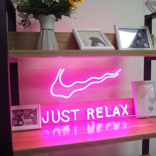 Just Relax neon sign, Hands neon light sign, Hands Led neon sign, sign for wall, Neon wall decor, LED Neon Sign