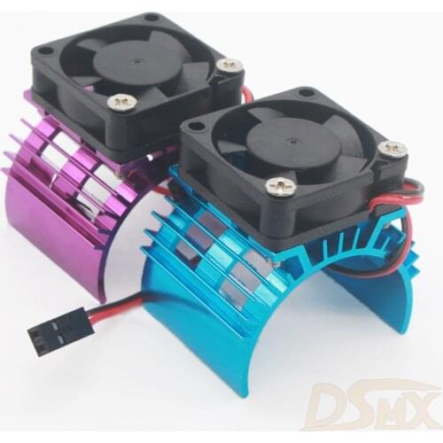 RC Model HSP Blue Alum 540 Motor Heat Sink & DC5V Fan Cooling JST Connector