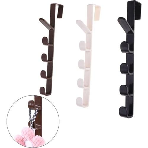 Cupboard Hanging Hook Plastic Hat Clothes Bag Hanger Holder Kitchen Cabinet Back Garbage Bags Organizer Storage Shelf Door Hook