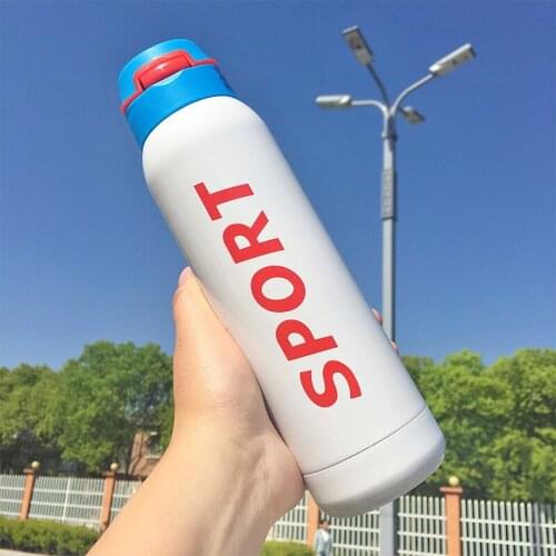 Drink cup with straw drinking cup adult creative personality straw cup thermos maternal maternal leak-proof cup thermos bottle
