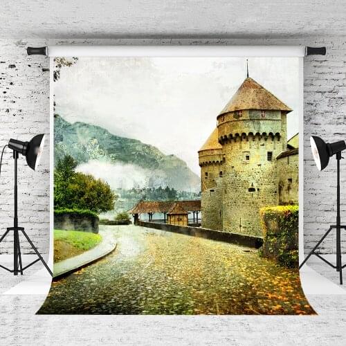 VinylBDS 2X3M Old Castle Street Wedding Background Photography Texture Abstract Studio Backdrop Microfiber Backdrop