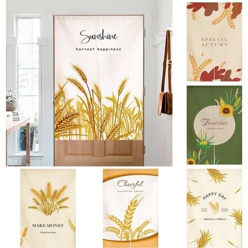 Japanese Cloth Curtain Doorway Hanging Curtain Toilet Half Panel Curtain Bedroom Kitchen Door Curtain Home Decoration