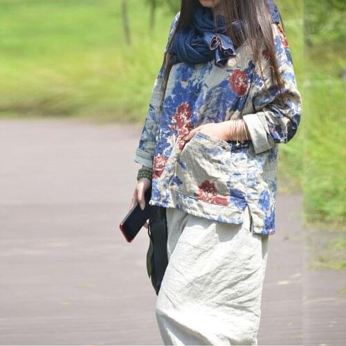 Women Printed retro V neck Tees Shirts Ladies Vintage Print Tees Tops Female Casual Print Tops T-shirt 2018