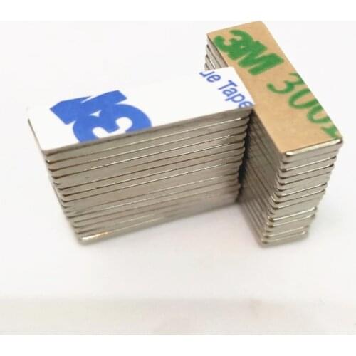10PCS/LOT Magnet 20*6*2 Belt with 3M self - adhesive magnet 20x6x2 N35 magnet 20 x 6 x 2