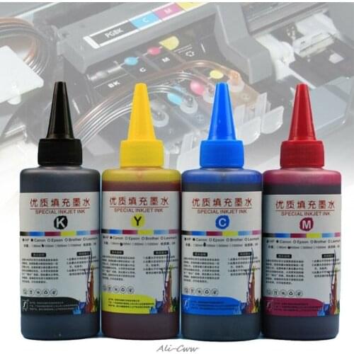 100ML Refill Ink Kit Universal Dye Printer Supplies Desktop Printing Paper Replacement for Canon PG-245 CL-246 PIXMA MG2420
