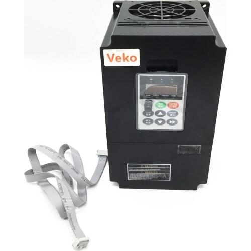 Vector inverter 5.5KW VFD 380V 13A 3Phase 3PH input 3phase output PID Universal Frequency Converter CE For CNC Router Air Blower