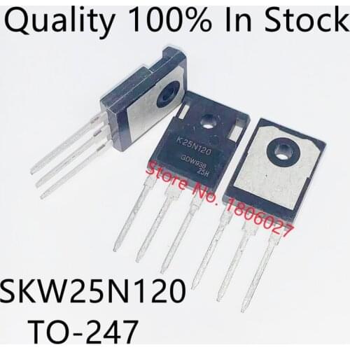 5PCS/lot K25N120 SKW25N120 TO-247 1200V 25A Spot hot sale