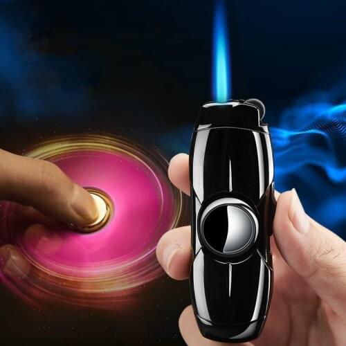 Butane Straight Torch Lighter Car Shape Fingertip Top Metal Windproof Cigarette Lighter Mens Gift Cigarette Accessories