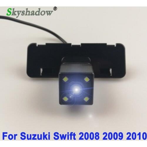 For Suzuki Swift 2008 2009 2010 Car CCD 4 LED Night Vision Reverse Vehicle Backup Parking Waterproof Reversing Rear View Camera