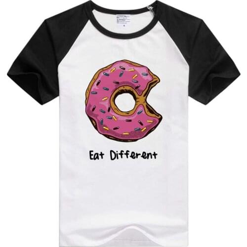 FOR just like to Eat Different short sleeve casual Men Women T-shirt Comfortable Tshirt Cool GA691