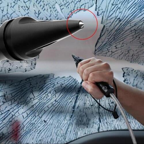 High Hardness Alloy Car Window Breaker Hammer Hole Puncher Emergency Safety Tool