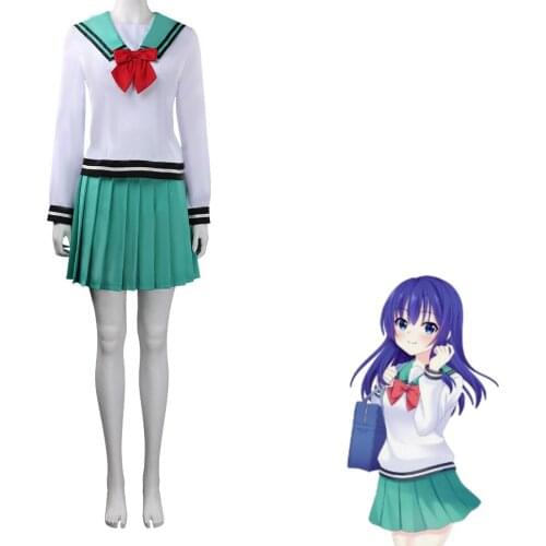 The Disastrous Life of Saiki K Kokomi Teruhashi Cosplay Costume Halloween Carnival JK School Uniform Suit