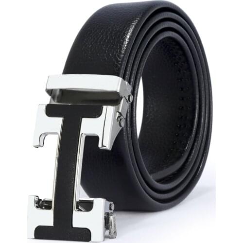 2021Hot Selling Mens Business Style Waist Belt Fashion Pu Leather Waist Strap Male Automatic Buckle Mens High Quality Belts