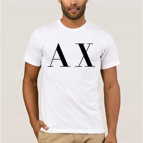 A LOGO FAMOUS FASHION BRAND men white t-shirt