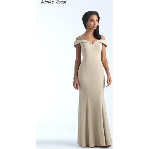 Bridesmaid-Dresses Mermaid Ever Honor Wedding Sweetheart Neckline Floor-Length Off The Shoulder Plus Size Vestido-De-Fiesta