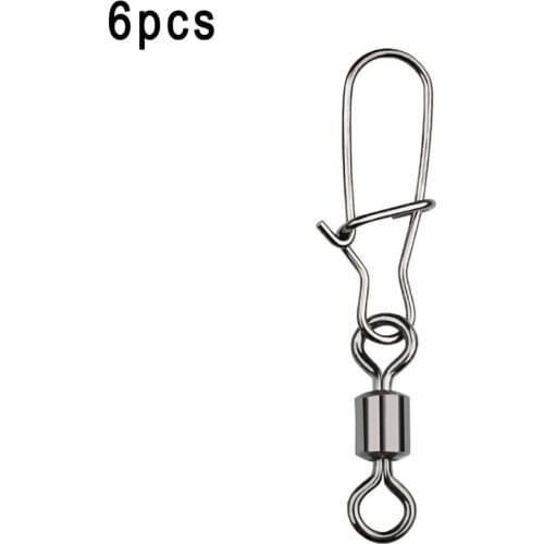 2021 New Hot 6Pcs Eight-shaped ring connector American swivel enhanced pin Fishing accessories Fishing tackle accessories