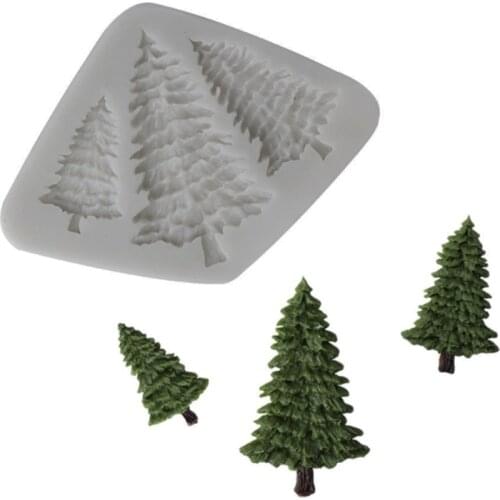 Christmas Tree Mould Silicone Mold Fondant Cake Decorating Tool Gumpaste Sugarcraft Chocolate Forms Bakeware Tools