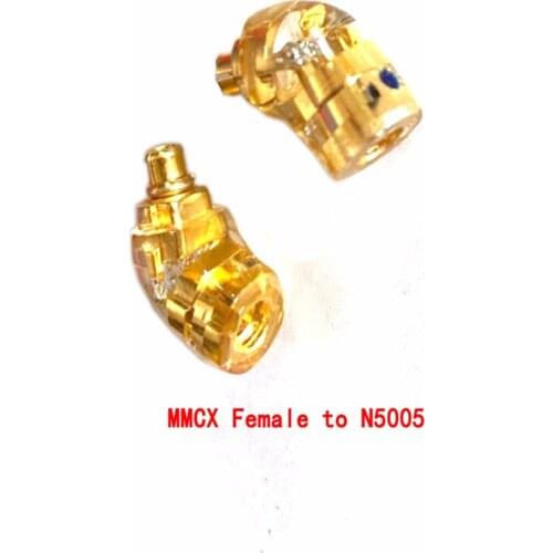 New HIFI Headphone Plug for N5005 Male to MMCX/0.78mm Female Converter Adapter MMCX/0.78 to A-K-G N5005 Headphone