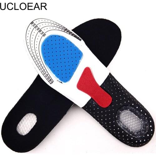 Unisex Silicone Insole Orthotic Arch Support Sport Shoes Pad Free Size Plantillas Gel Insoles Insert Cushion for Men Women XD-01