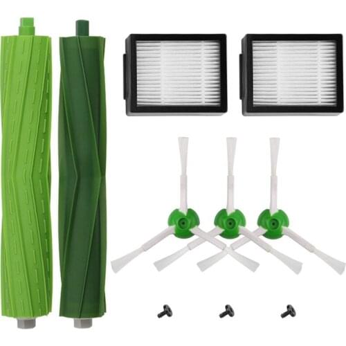 Replacement Accessory Kit For Irobot Roomba I7 I7+/I7 Plus E5 E6 E7 Series Robotic Vacuum,2 Filters+3 Brushes+1 Multi-Surface