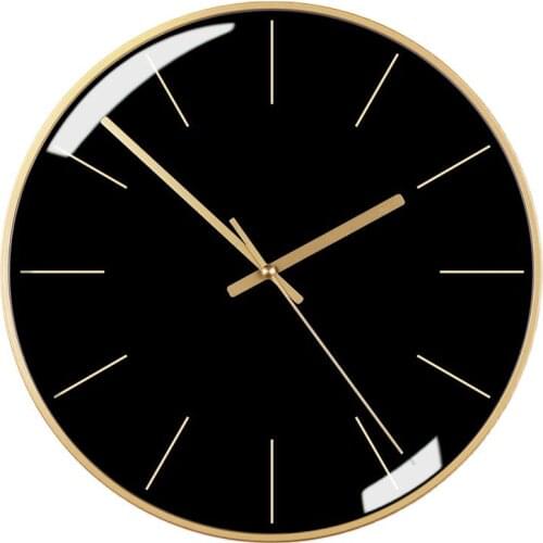 Nordic Modern Wall Clock Metal Silent Luxury Wall Watch Mechanism Living Room Bedrooms Quartz Clocks Horloge Mural Decor SC190