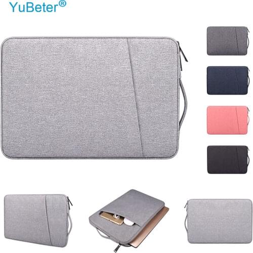 YuBeter Laptop Bag Cover PC Case Sleeve for MacBook Air Pro 13.3 14 15.6inch Notebook Pouch For Dell Acer HP Men Women Briefcase