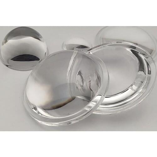 LED Lens 23/34/44/50mm Plano-Convex Glass Lens LED Convex Lens Condenser Optical Focusing Transparent Surface Flashlight photics