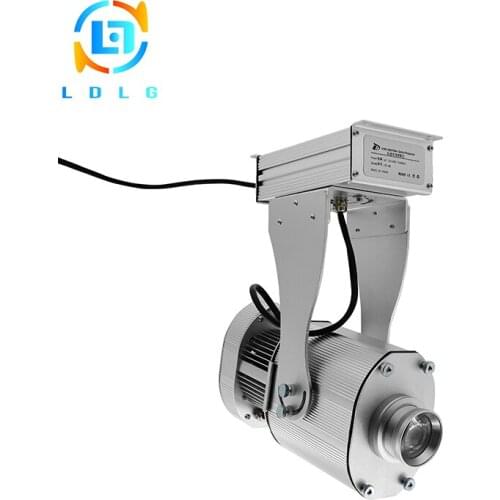 Aluminum Alloy Silver OUTDOOR Advertising 40W LED Gobo Projector Waterproof 4500lm LED Rotary Custom Image Logo Projector Lights