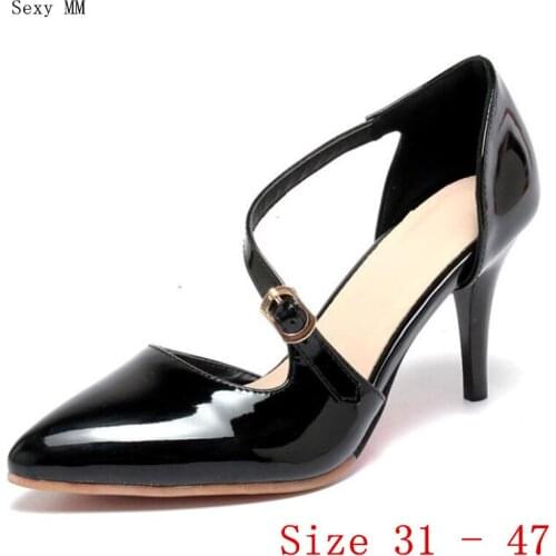 High Heels Women Pumps High Heel Shoes Stiletto Woman Party Wedding Shoes Kitten Heels Small Plus Size 31 - 47