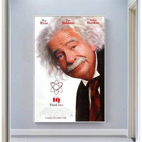 V2204 I.Q. (2) Vintage Classic Movie Wall Silk Cloth HD Poster Art Home Decoration Gift