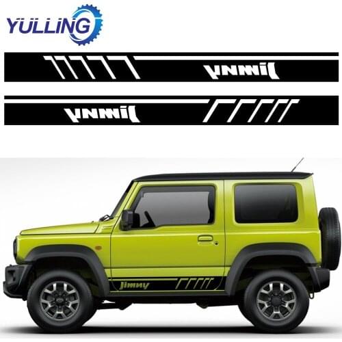 For Suzuki Jimny Auto Stripe Vinyl Film PVC Decals Automobiles Decoration Car Accessories Car Both Door Side Skirt Stickers