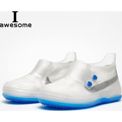 Waterproof Shoes Cover For Men Women 3 Colors High Quality Non-slip Rain Shoes Cover Shoes Elastic Reusable Rain Boots Overshoes