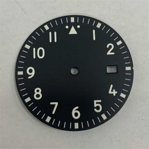 High Quality 33.5MM Watch Dial Green Luminous Dial for NH35 /NH36 /7S /4R Movement Parts