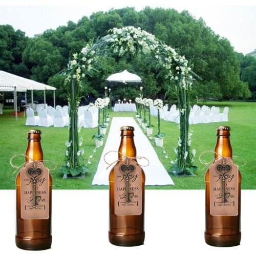 1pc Metal Skeleton Key Beer Bottle Opener Set Wine Keychain Souvenir Decor Wedding Party Favor Supplies