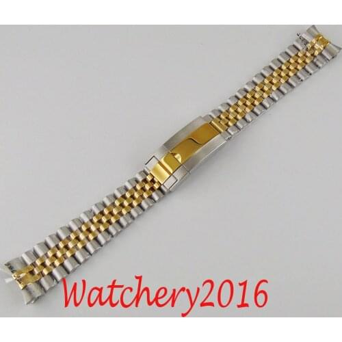 20MM Watch bands 316L stainless steel solid jubilee bracelet fit 40mm mens watch
