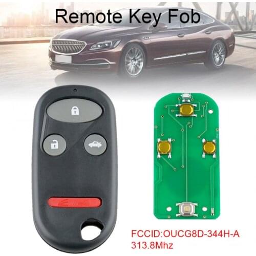 313.8Mhz 3+1 Buttons Keyless Entry Car Remote Key Fob OUCG8D-344H-A Fit for 2002 2003 2004 Honda-CR-V