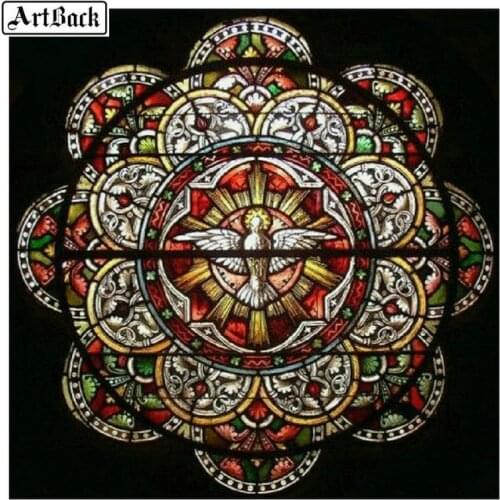5d diy diamond painting religious pigeon icon glass painting 3d diamond embroidery diamond mosaic home decoration painting