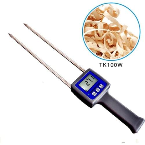 TK100W Grain Moisture Meter Digital Hygrometer Wood Sawdust Powder Hay Bale Peat Moisture Meter Hygrometer humidity Meter