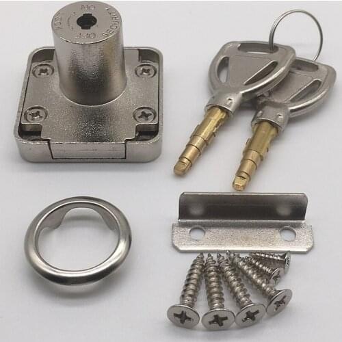 100 Pieces 22mm Zinc Alloy Cylinder Office Cabinet Table Drawer Lock