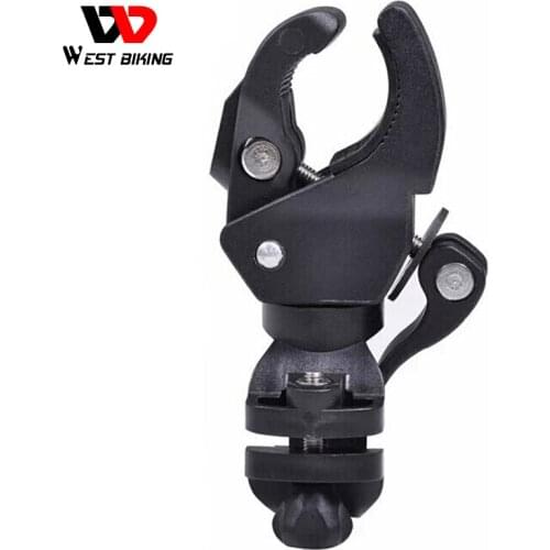WEST BIKING Mountain Bike Riding Front Lamp Holder Lamp Clip Pump Clip Bicycle Road Riding Equipment Cycling Light Holder