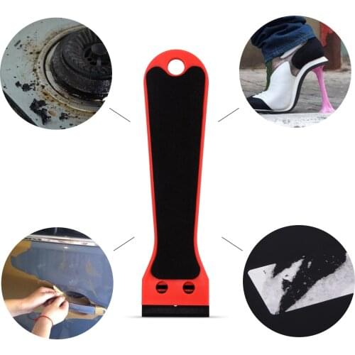 EHDIS Long Handle Razor Scraper for Ceramic Glass Oven Clean Window Tint Vinyl Car Wrap Carbon Fiber Squeegee Sticker Remover